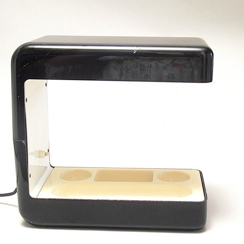 Lampe Isos noire Giotto Stoppino Tronconi 1972