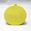 Vase disque jaune Années 80 Vase disque jaune Années 80