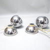 Paire de lampes boule chromées Reggiani Années 60 Paire de lampes boule chromées Reggiani Années 60