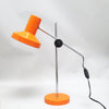 Lampe de bureau articulée orange Années 70 Lampe de bureau articulée orange Années 70