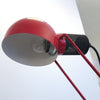 Lampe articulée rouge PiuLuce Années 80 Lampe articulée rouge PiuLuce Années 80