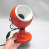Lampe boule italienne orange Années 70 Lampe boule italienne orange Années 70