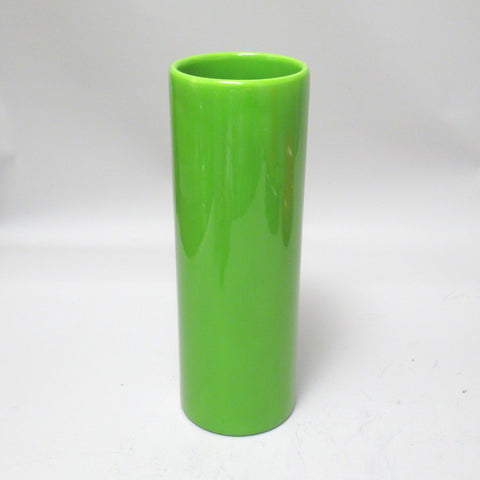 Vase rouleau 039 vert en céramique Pino Spagnolo Sicart