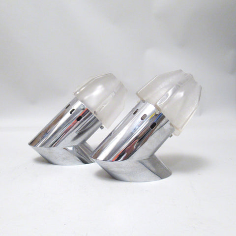 Paire d'appliques italienne chromées 1960