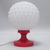 Paire de lampes boule rouge années 70 Paire de lampes boule rouge années 70