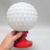 Paire de lampes boule rouge années 70 Paire de lampes boule rouge années 70