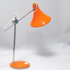 Lampe de bureau articulée orange Années 70 Lampe de bureau articulée orange Années 70