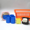 Panier de rangement orange Années 70/80 Panier de rangement orange Années 70/80