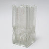 Vase en verre moulé brutaliste Années 70 Vase en verre moulé brutaliste Années 70