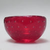Cendrier en verre rubis Bullicante Murano Années 60/70 Cendrier en verre rubis Bullicante Murano Années 60/70