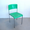 Chaise verte L303 Graphal Lafargue Années 70 Chaise verte L303 Graphal Lafargue Années 70