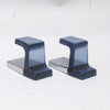 Paire de patères plexi et chrome Annees 1970 Paire de patères plexi et chrome Annees 1970