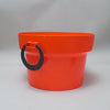 Panier de rangement orange Lever Années 70 Panier de rangement orange Lever Années 70