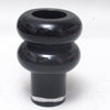 Petit vase bilobé en verre noir Petit vase bilobé en verre noir