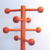 Portemanteau en bois orange Années 70 Portemanteau en bois orange Années 70