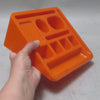 Rangement de bureau ou Organizer orange Années 70 Rangement de bureau ou Organizer orange Années 70