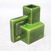 Petit vase geometrique vert Années 70 Petit vase geometrique vert Années 70