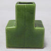 Petit vase geometrique vert Années 70 Petit vase geometrique vert Années 70