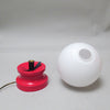 Lampe boule rouge Années 60 Lampe boule rouge Années 60
