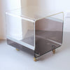 Table basse en Altuglas bicolore Michel Dumas Roche Bobois Table basse en Altuglas bicolore Michel Dumas Roche Bobois