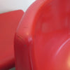 Quatre chaises en fibre de verre rouge années 70 Quatre chaises en fibre de verre rouge années 70
