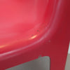 Quatre chaises en fibre de verre rouge années 70 Quatre chaises en fibre de verre rouge années 70