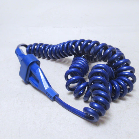 Rallonge scoubidou tortillon bleue Années 70
