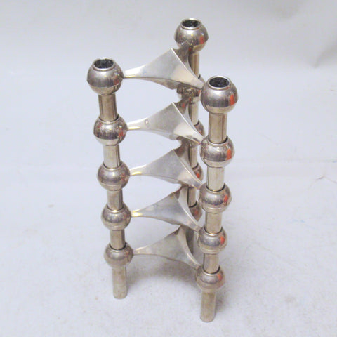 Cinq Bougeoirs Nagel Chrome 1965