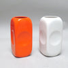 Vase rectangulaire orange Parravicini année 70 Vase rectangulaire orange Parravicini année 70
