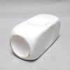Vase rectangulaire blanc Parravicini année 70 Vase rectangulaire blanc Parravicini année 70