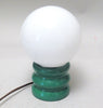 Lampe boule sur pied vert années 70 Lampe boule sur pied vert années 70