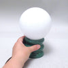 Lampe boule sur pied vert années 70 Lampe boule sur pied vert années 70