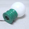 Lampe boule sur pied vert années 70 Lampe boule sur pied vert années 70