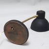 Petite lampe de bureau vintage noire Années 50/60 Petite lampe de bureau vintage noire Années 50/60