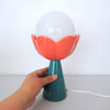 Lampe Fleur en ceramique Années 80 Lampe Fleur en ceramique Années 80