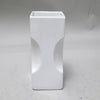 Vase rectangulaire blanc Parravicini année 70 Vase rectangulaire blanc Parravicini année 70