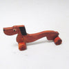 Jouet Chien à roulettes en bois annnées 70 Jouet Chien à roulettes en bois annnées 70