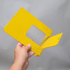 Paire de serre-livres jaunes Paire de serre-livres jaunes