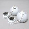 Paires d'appliques boules blanches Reggiani Années 60 Paires d'appliques boules blanches Reggiani Années 60