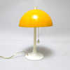 Petite lampe champignon orangé Années 70 Petite lampe champignon orangé Années 70