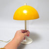 Petite lampe champignon orangé Années 70 Petite lampe champignon orangé Années 70