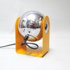 Lampe italienne orange et chrome Space Age Années 70 Lampe italienne orange et chrome Space Age Années 70
