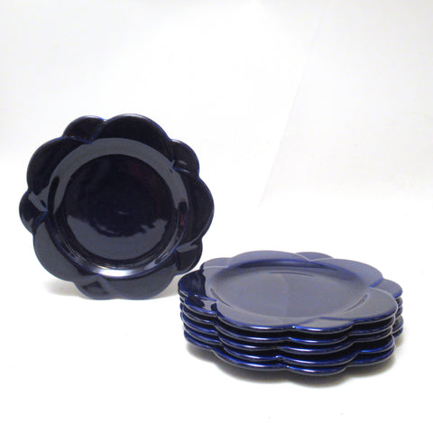 Service d'assiettes Fleurs bleues Angelo Mangiarotti Fratelli Brambilla