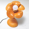 Lampe fleur en bois Années 70 Lampe fleur en bois Années 70