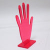 Baguier silhouette de main plastique rose Années 70 Baguier silhouette de main plastique rose Années 70
