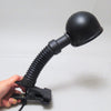 Lampe à pince noire Targetti 1970 Lampe à pince noire Targetti 1970