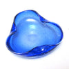 Cendrier en verre bleu Bullicante Murano Carlo Scarpa  Venini Années 60/70 Cendrier en verre bleu Bullicante Murano Carlo Scarpa  Venini Années 60/70