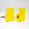 Paire d'appliques Armilla jaunes Vico Magistretti Artemide Paire d'appliques Armilla jaunes Vico Magistretti Artemide