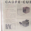 Cadre Cube en plexiglas Gignoux Bac Design 1970 Cadre Cube en plexiglas Gignoux Bac Design 1970