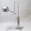 Grande lampe articulée en inox brossé Jean Pierre Bouvier 1970 Grande lampe articulée en inox brossé Jean Pierre Bouvier 1970